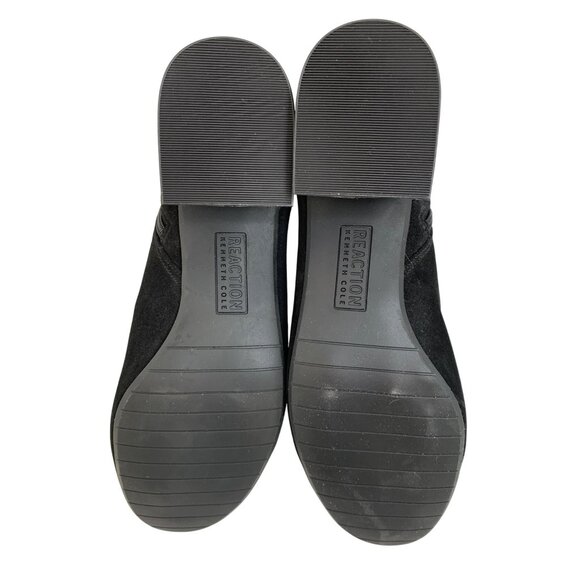 Kenneth Cole Reaction Womens Ankle Boots Size 10 Black Suede Block Heel Zip EUC - Picture 6 of 14